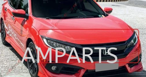 HONDA CIVIC 2016 GRILLE WITH MOLDING SET BLACK
