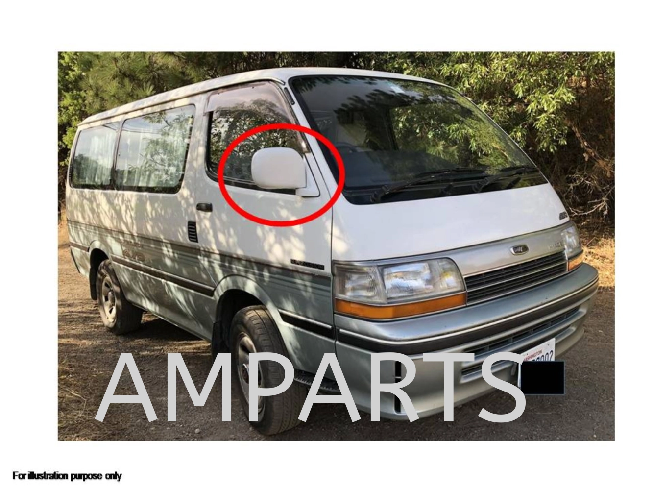 Toyota Hiace 1992 Door Mirror (Manual)