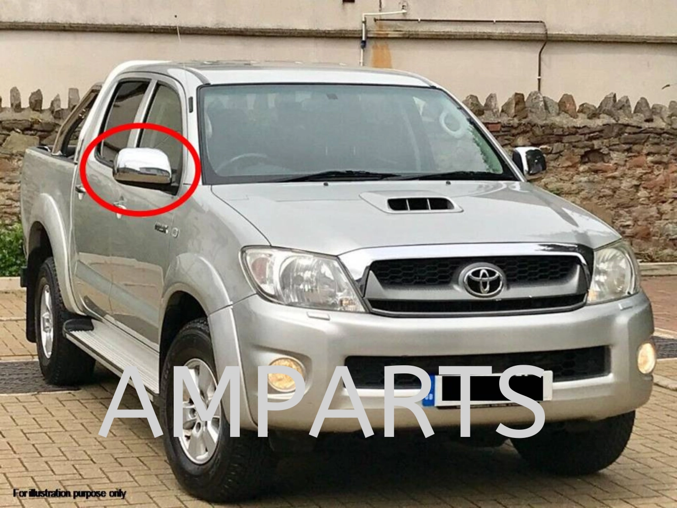 Toyota Hilux 2011 Door Mirror (Auto) 3 Pin