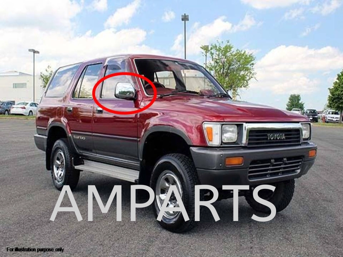 Toyota Hilux 1990 Door Mirror (Manual)