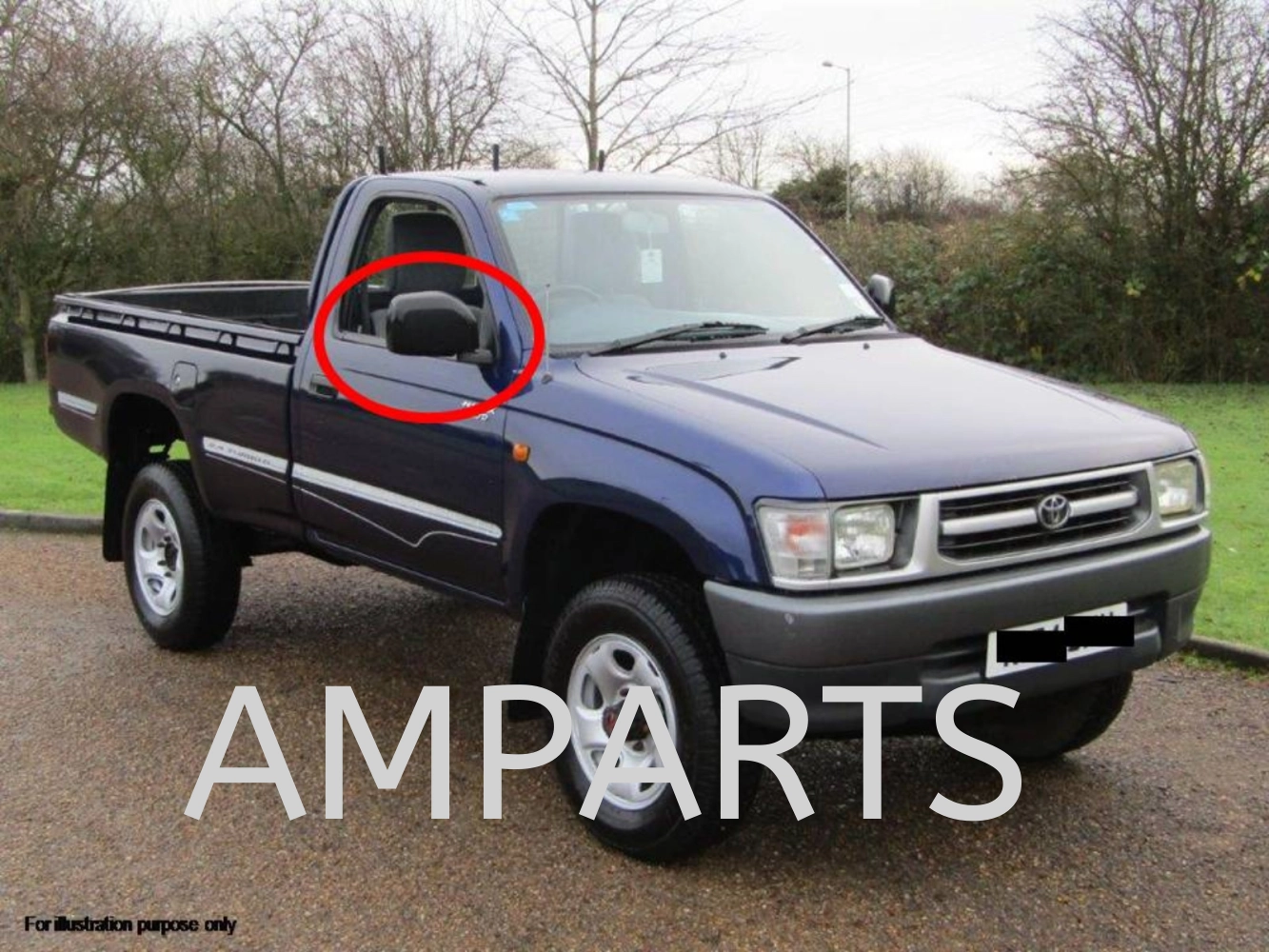 Toyota Hilux 1997 Door Mirror (Manual)