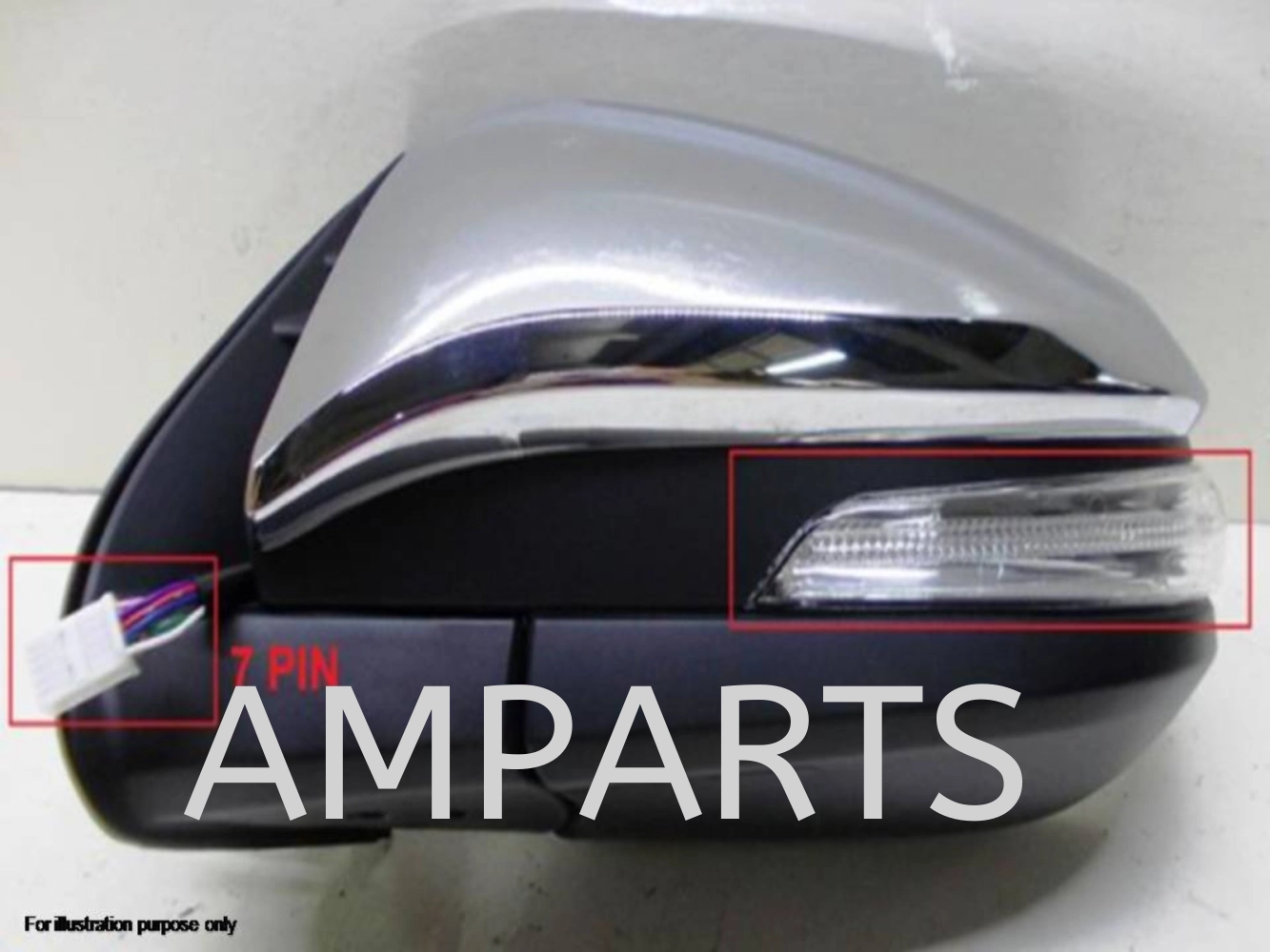 Toyota Hilux 2016 Door Mirror (Auto) 7 Pin