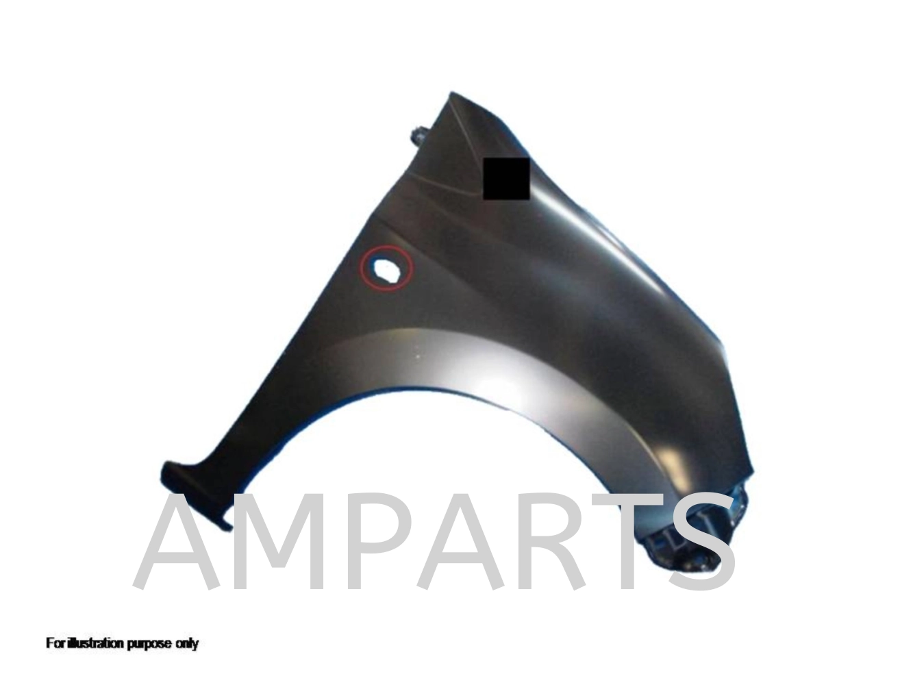 Perodua Axia 2014 Front Fender (With Hole) = Axia 2017