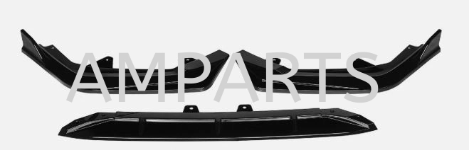 HONDA CIVIC FE 2022 GLOSS BLACK FRONT LIP SPOILER SPLITTER